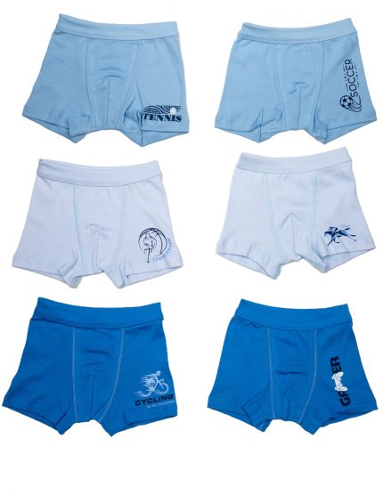 Pretty Baby Παιδικά Εφηβικά Βαμβακερά Boxers 6 Τεμάχια 48514 Lamoda.gr
