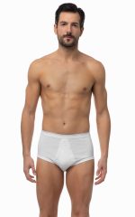 Slip 2 τμχ Βαμβακερά με Εξωτερικό Λάστιχο Minerva 90-20902 Lamoda.gr