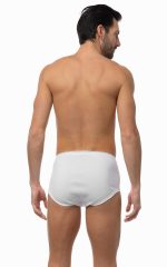 Slip 2 τμχ Βαμβακερά με Εξωτερικό Λάστιχο Minerva 90-20902 Lamoda.gr