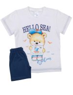 Pretty Baby Βρεφική Πυτζάμα Καλοκαιρινή για Αγόρια 65367 Lamoda.gr