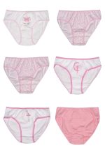 Πακ. 6τμχ Παιδικά Βαμβακερά Slip Pretty Baby 47503