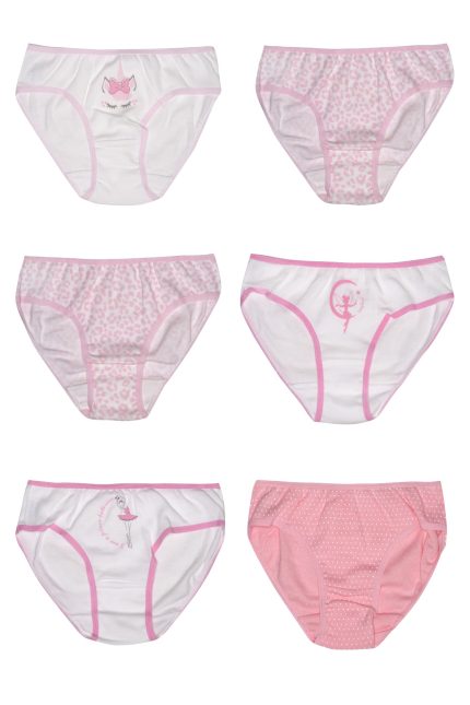 Πακ. 6τμχ Παιδικά Βαμβακερά Slip Pretty Baby 47503