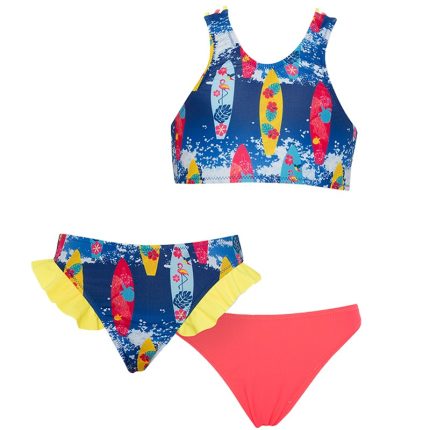 Tortue Παιδικό / Εφηβικό Μαγιό Bikini με 2 Slip S1-042-123 Lamoda.gr