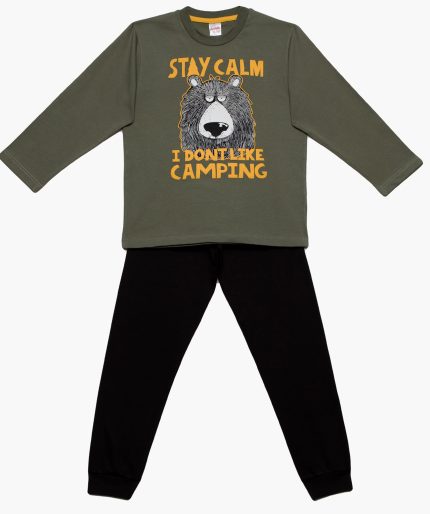Minervakia Παιδική Πυτζάμα Stay Calm για Αγόρια 90-61909 Lamoda.gr