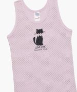 Αμάνικο Παιδικό Φανελάκι Love Cat Minerva 90-42085