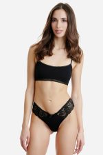 Walk Γυναικείο Σλιπ Thong με Δαντέλα W2019-1 Lamoda.gr