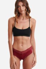 Walk Γυναικείο Σλιπ Hipster με Δαντέλα W2021-1 Lamoda.gr