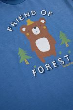 Minervakia Βρεφική Βαμβακερή Πυτζάμα Bear Forest 90-61875 Lamoda.gr