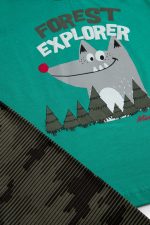 Minervakia Βρεφική Βαμβακερή Πυτζάμα Forest Explorer 90-61867 Lamoda.gr