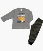 Minervakia Βρεφική Βαμβακερή Πυτζάμα Forest Explorer 90-61867 Lamoda.gr