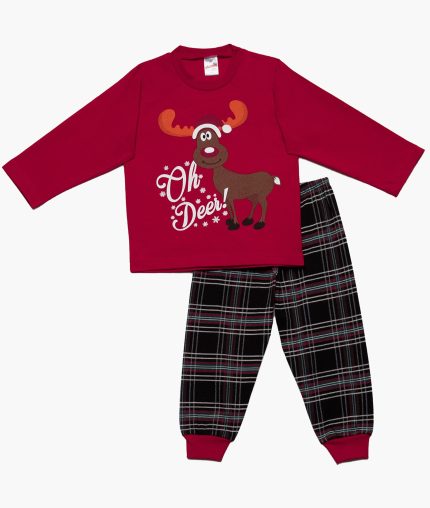 Minervakia Βρεφική Πυτζάμα X-mas Oh Deer 90-61865 Lamoda.gr