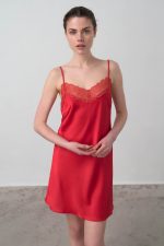 Vamp Γυναικείο Νυχτικό Σατέν My Valentine 16919 Lamoda.gr