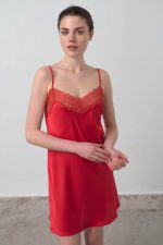 Vamp Γυναικείο Νυχτικό Σατέν My Valentine 16919 Lamoda.gr