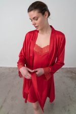Vamp Γυναικεία Σατέν Ρόμπα My Valentine 16920 Lamoda.gr