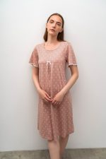 VAMP Γυναικείο Νυχτικό Κοντομάνικο 16022 Lamoda.gr