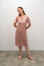 VAMP Γυναικείο Νυχτικό Κοντομάνικο 16022 Lamoda.gr