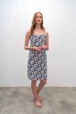 Φλοράλ Νυχτικό με Τιράντες Vamp 16137 Lamoda.gr