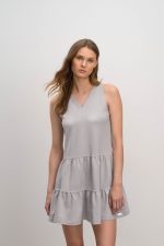 Vamp Μονόχρωμο Αμάνικο Φόρεμα 16173 Lamoda.gr