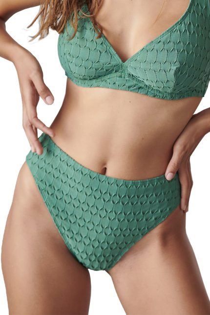 Ψηλόμεσο Μπικίνι Slip Μονόχρωμο Blu4u 22365002 Lamoda.gr