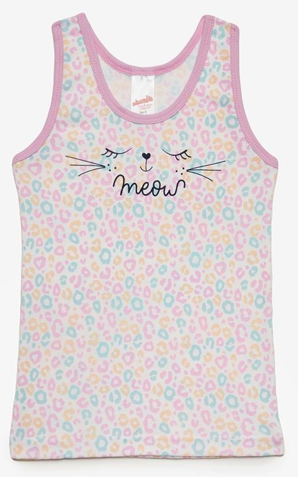Minervakia Αμάνικο Παιδικό Φανελάκι Candy Leopard Lamoda.gr