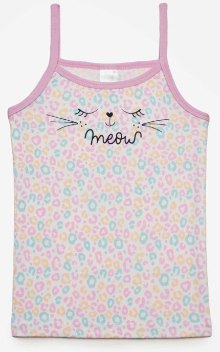 Minervakia Παιδικό Φανελάκι με Τιράντα Candy Leopard Lamoda.gr