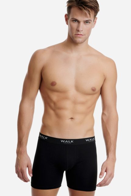 2τμχ Βαμβακερό Boxer με Μακρύ Πόδι Walk W1764