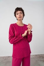 Vamp Βαμβακερή Πιτζάμα Με Κουμπάκια 17446 Lamoda.gr