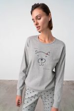 Vamp Γυναικεία Βαμβακερή Πυτζάμα 17589 Lamoda.gr