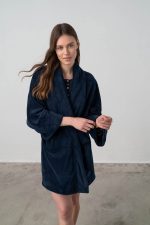 Vamp Γυναικεία Μονόχρωμη Ρόμπα Fleece 17581 Lamoda.gr
