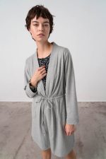 Βαμβακερή Ρόμπα Μονόχρωμη Vamp 17465
