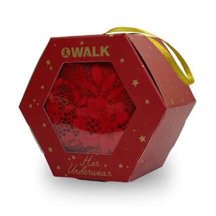 Walk Γυναικείο Εσώρουχο Christmas με Δαντέλα Chr-15 Lamoda.gr