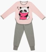 Minerva Παιδική Χειμερινή Πυτζάμα με Τύπωμα Panda Lamoda.gr