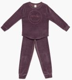 Minerva Παιδική Πυτζάμα Homewear Βελουτέ 90-62044 Lamoda.gr