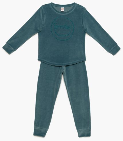 Minerva Παιδική Πυτζάμα Homewear Βελουτέ 90-62044 Lamoda.gr