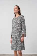 Vamp Χειμερινό Νυχτικό Animal Print με Κουμπιά 17090 Lamoda.gr