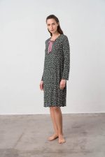 Vamp Γυναικείο Εμπριμέ Νυχτικό MicroModal 17123 Lamoda.gr