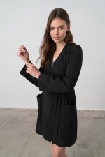 Vamp Γυναικείο Βαμβακερό Σετ Νυχτικό με Ρόμπα 13974 Lamoda.gr