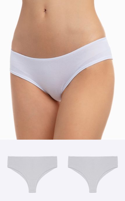 Vamp Συσκ 2τμχ Γυναικεία Βαμβακερά Slip Hipster 03602 Lamoda.gr