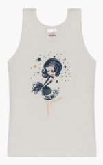 Minerva Παιδικό Αμάνικο Φανελάκι Princess Stars 90-42242 Lamoda.gr