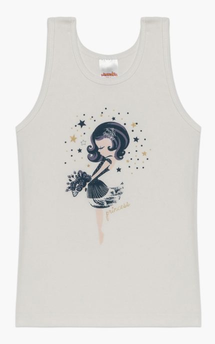 Minerva Παιδικό Αμάνικο Φανελάκι Princess Stars 90-42242 Lamoda.gr