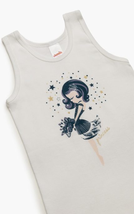 Minerva Παιδικό Αμάνικο Φανελάκι Princess Stars 90-42242 Lamoda.gr