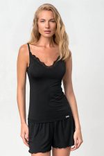 Vamp Γυναικείο Φανελάκι με Λεπτή Τιράντα Micromodal 18838 Lamoda.gr