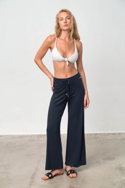 Vamp Γυναικείο Μονόχρωμο Παντελόνι Plus Size 18494 Lamoda.gr