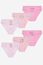 Πακ. 6τμχ Παιδικά Βαμβακερά Slip Pretty Baby 47623