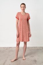 Vamp Καλοκαιρινό Νυχτικό με Κουμπάκια Micromodal 18153 Lamoda.gr