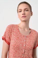Vamp Καλοκαιρινό Νυχτικό με Κουμπάκια Micromodal 18153 Lamoda.gr