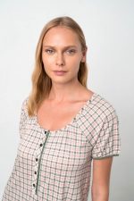 Vamp Νυχτικό με Κοντό Μανίκι & Κουμπάκια 18211 Lamoda.gr