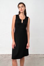 Vamp Κλασικό Αμάνικο Φόρεμα Μονόχρωμο Plus Size 18489 Lamoda.gr