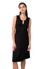 Vamp Κλασικό Αμάνικο Φόρεμα Μονόχρωμο Plus Size 18489 Lamoda.gr