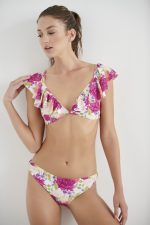 Blu4u Γυναικείο Μαγιό Μπικίνι Floral με Βολάν 23366036 Lamoda.gr